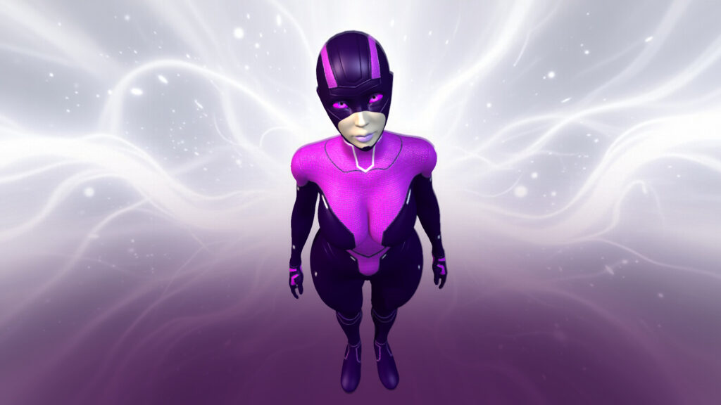 Tina cybernetic look, color variation 2