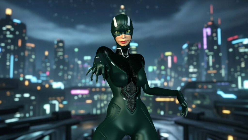 Tina cybernetic look, color variation 3