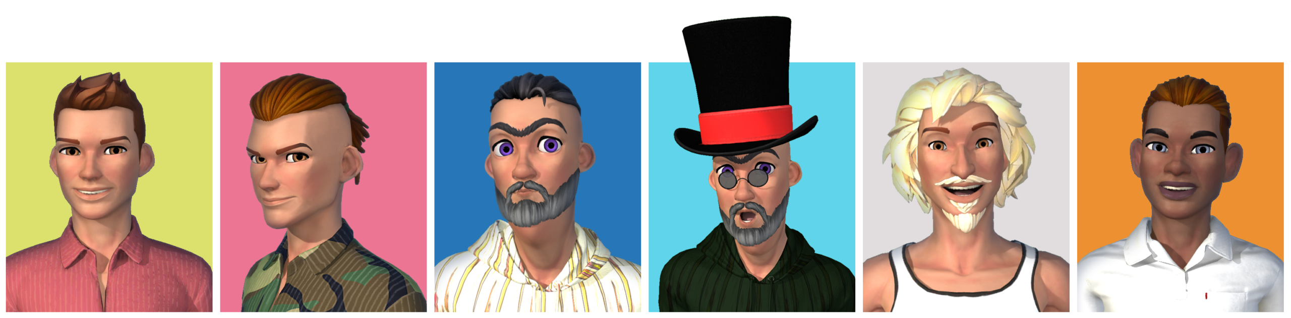 Male personas lineup